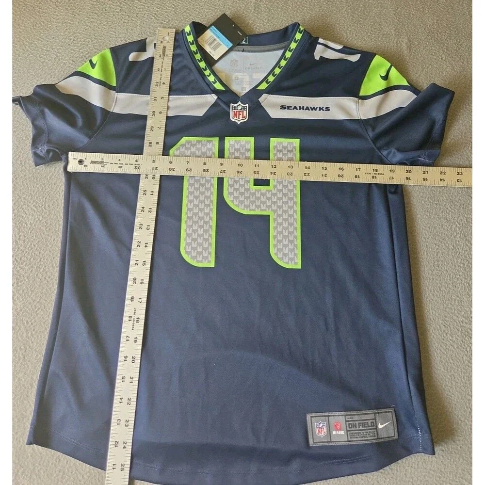 Seattle Seahawks DK Metcalf #14 Nike NFL On Field Home Jersey Boys Medium 12 NEW